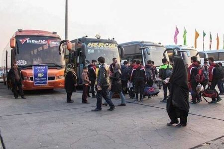 ۵۰۰ دستگاه اتوبوس برای بازگشت زائران اربعین در شلمچه مستقر شد - خبرگزاری مهر | اخبار ایران و جهان