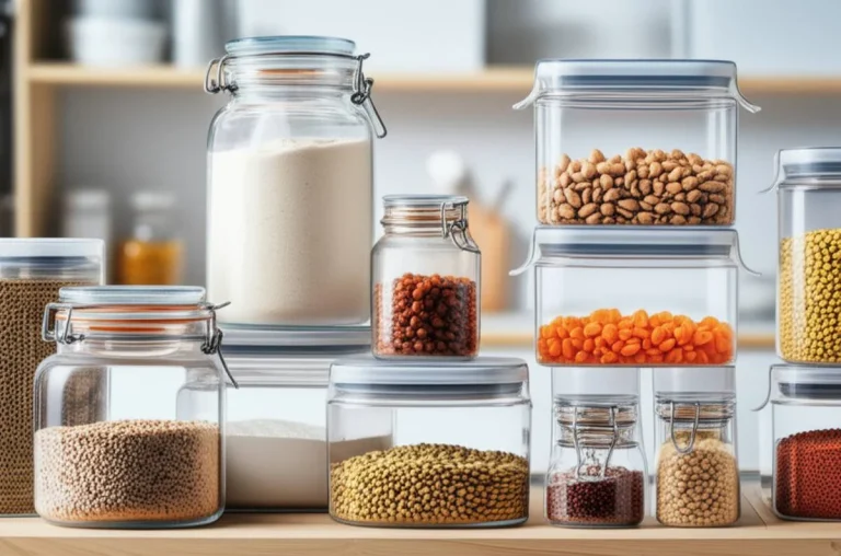 بانکه شیشه‌ای یا پلاستیکی؟ راهنمای انتخاب ظروف نگهداری مناسب برای آرد و خشکبار