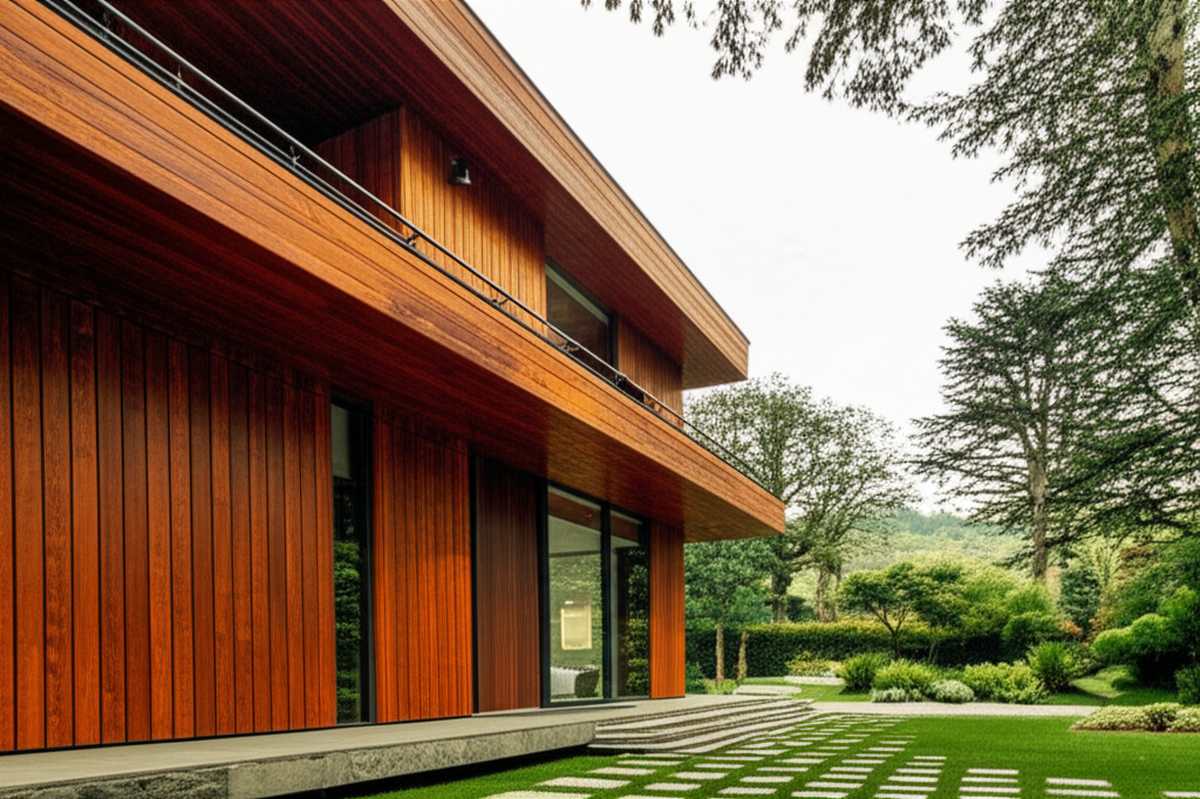 جدیدترین ایده های نمای ویلایی با ساختار چوبی حرارت دیده