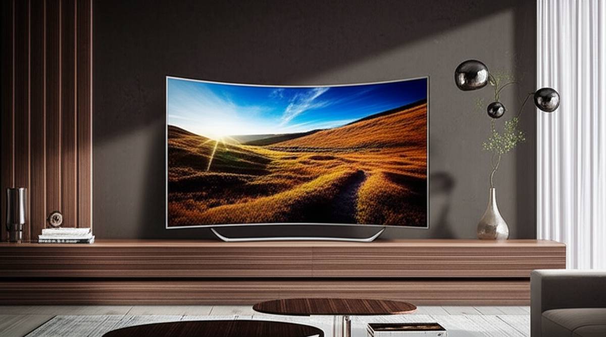 تلویزیون سامسونگ 55NU7950 هوشمند: بررسی مدل خمیده 55 اینچ