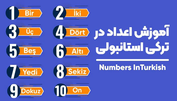 آموزش اعداد به زبان ترکی استانبولی
